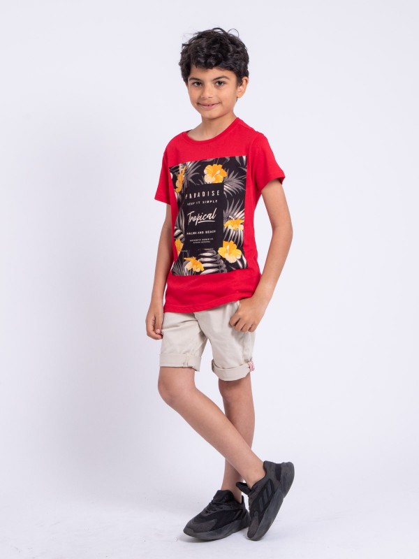 T-shirt manches courtes col...