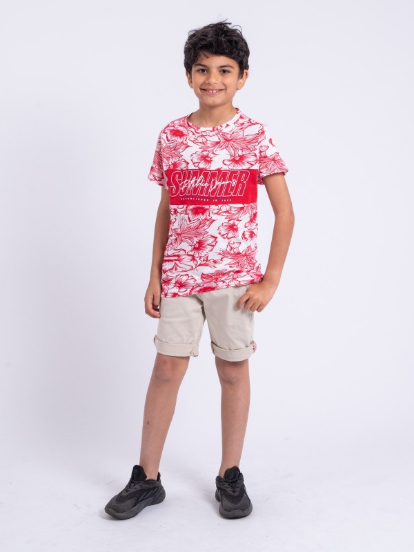 T-shirt manches courtes col...