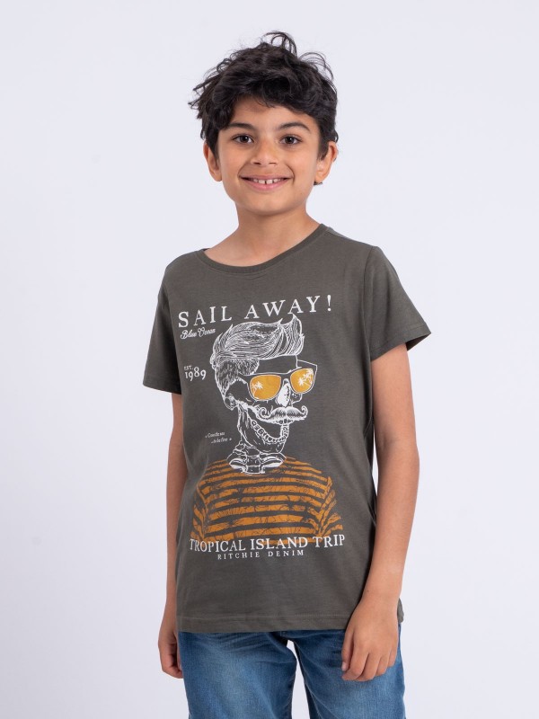 T-shirt manches courtes col...