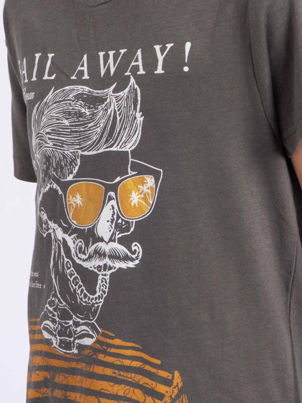 T-shirt manches courtes col...