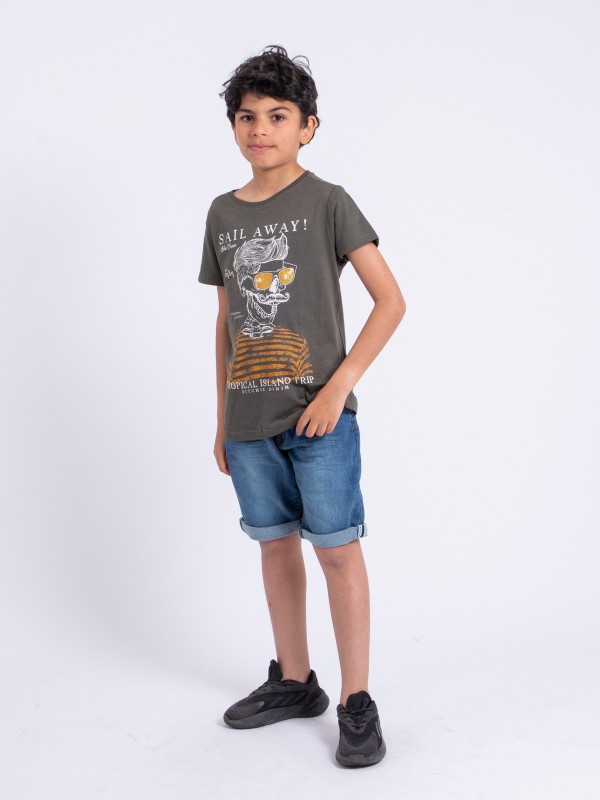 T-shirt manches courtes col...