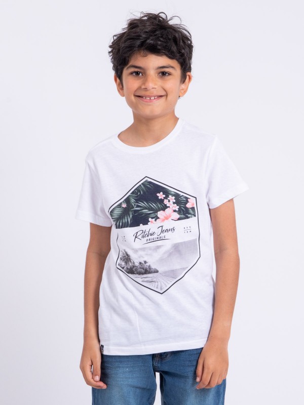 T-shirt manches courtes col...