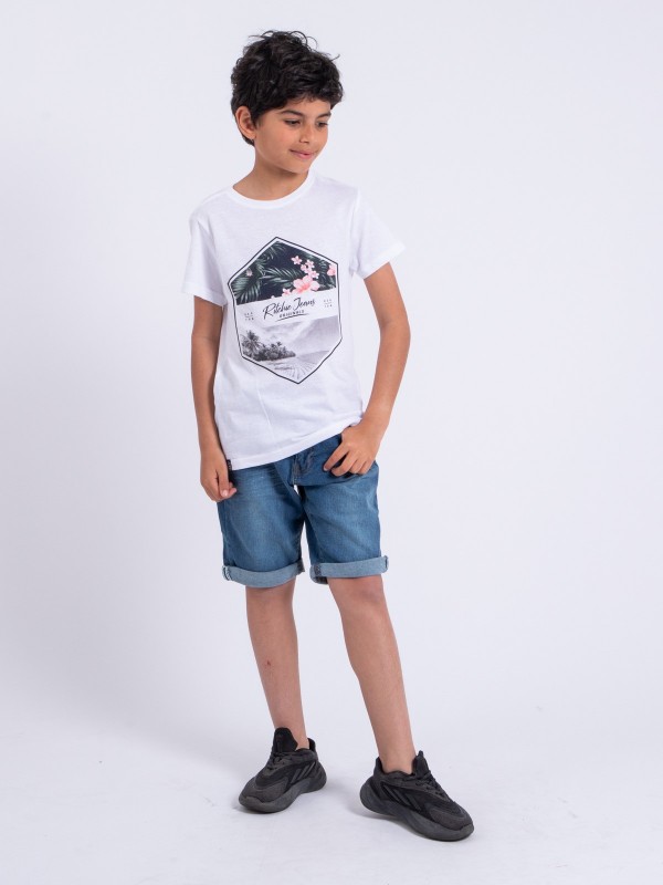 T-shirt manches courtes col...