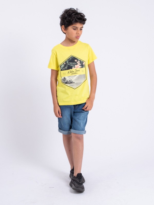 T-shirt manches courtes col...