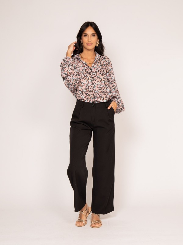 Pantalon fluide EVAN - Noir