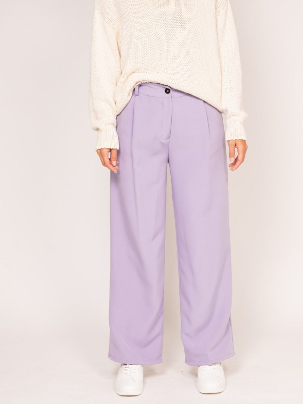 Pantalon fluide EVAN - Violet