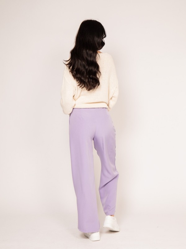 Pantalon fluide EVAN - Violet