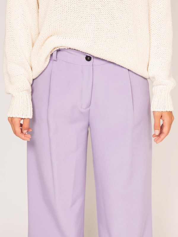 Pantalon fluide EVAN - Violet