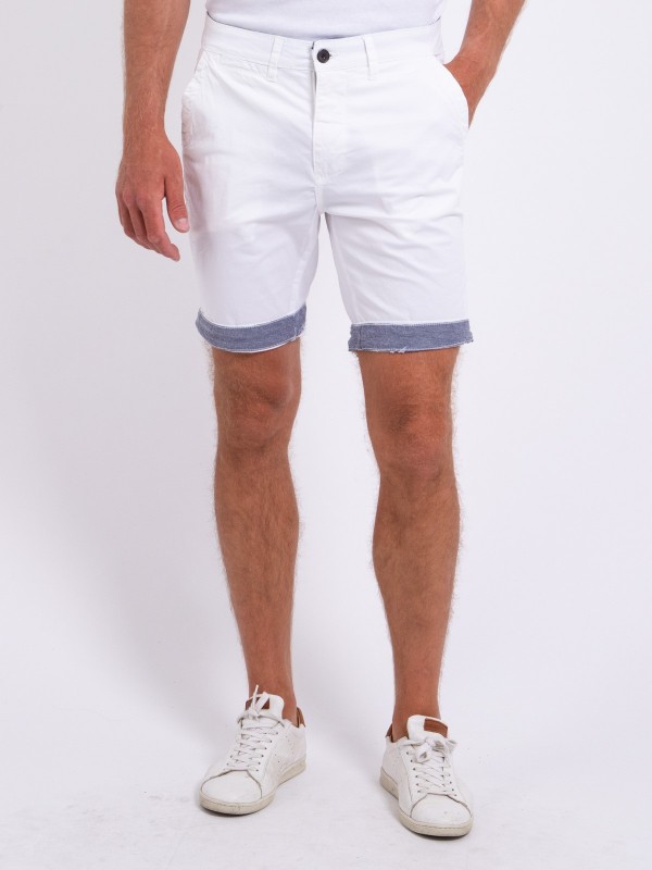 Bermuda chino BAZY - Blanc