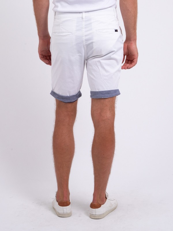 Bermuda chino BAZY - Blanc