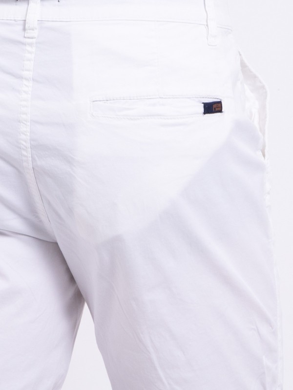 Bermuda chino BAZY - Blanc
