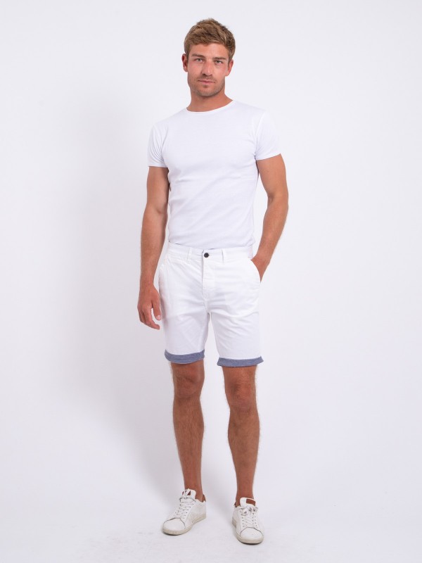 Bermuda chino BAZY - Blanc