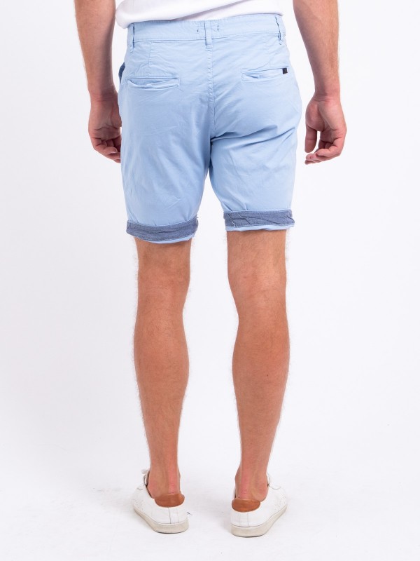 Bermuda chino BAZY - Bleu ciel
