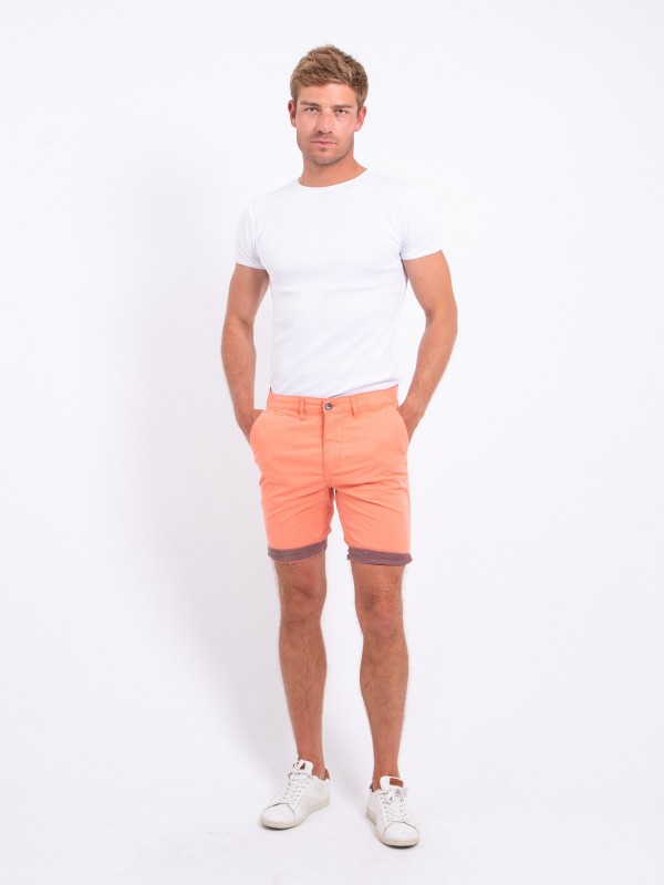 Bermuda chino BAZY - Corail