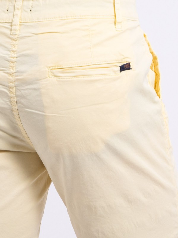 Bermuda chino BAZY - Jaune