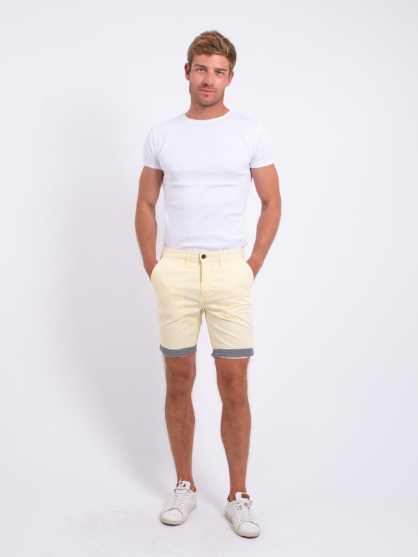 Bermuda chino BAZY - Jaune