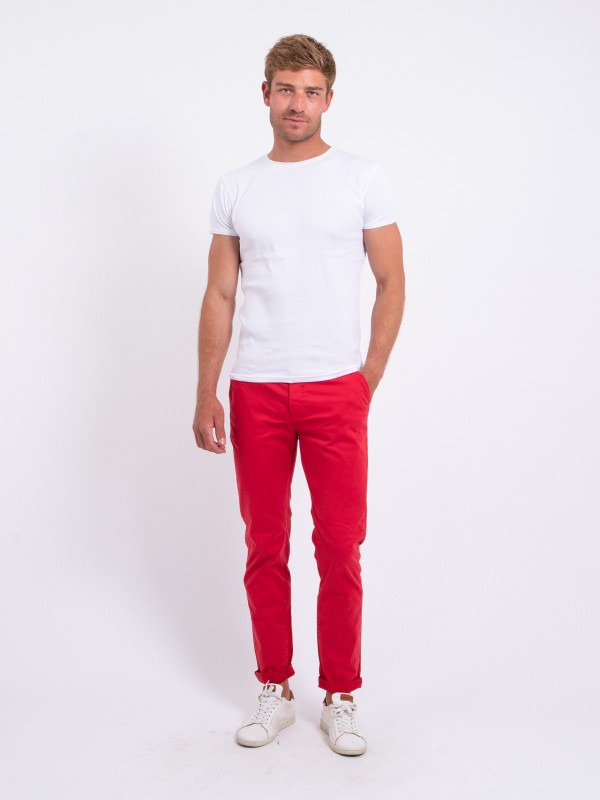 Pantalon chino coupe...