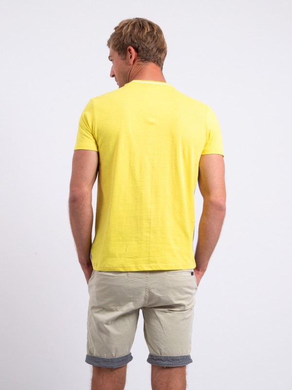 T-shirt col rond pur coton...