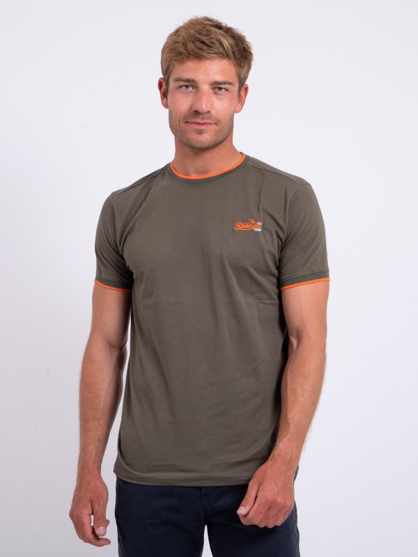 T-shirt col rond pur coton...