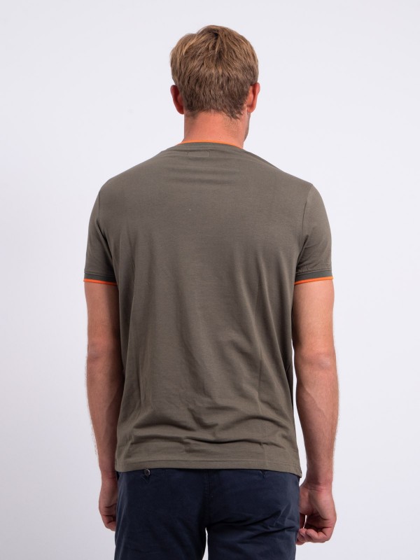 T-shirt col rond pur coton...