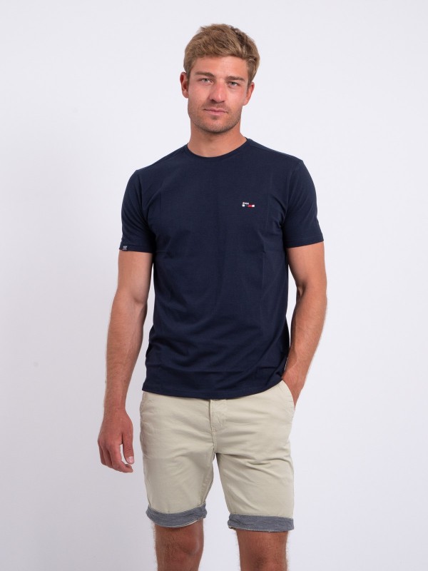 T-shirt col rond pur coton...