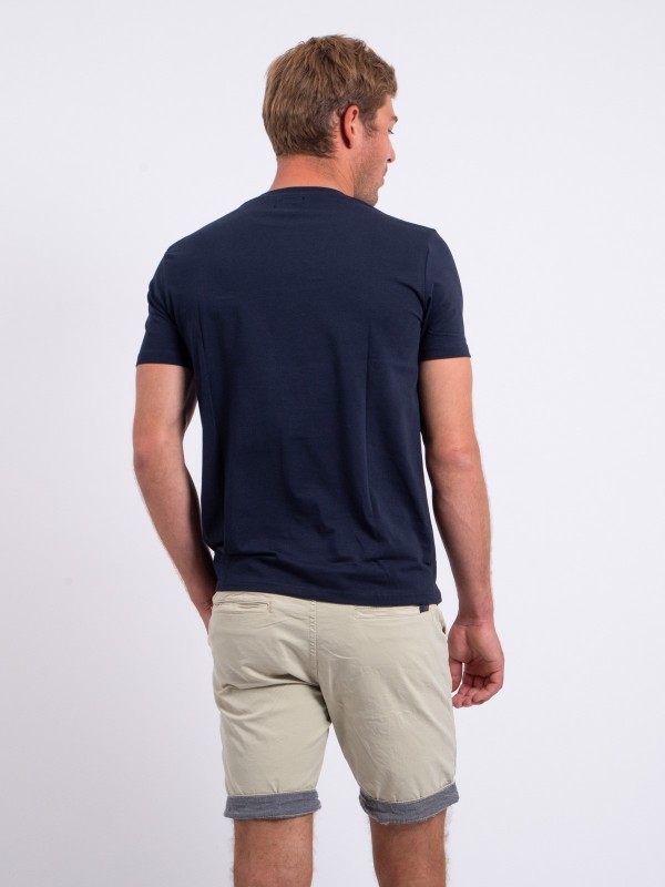 T-shirt col rond pur coton...