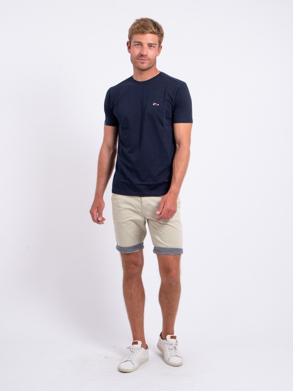 T-shirt col rond pur coton...