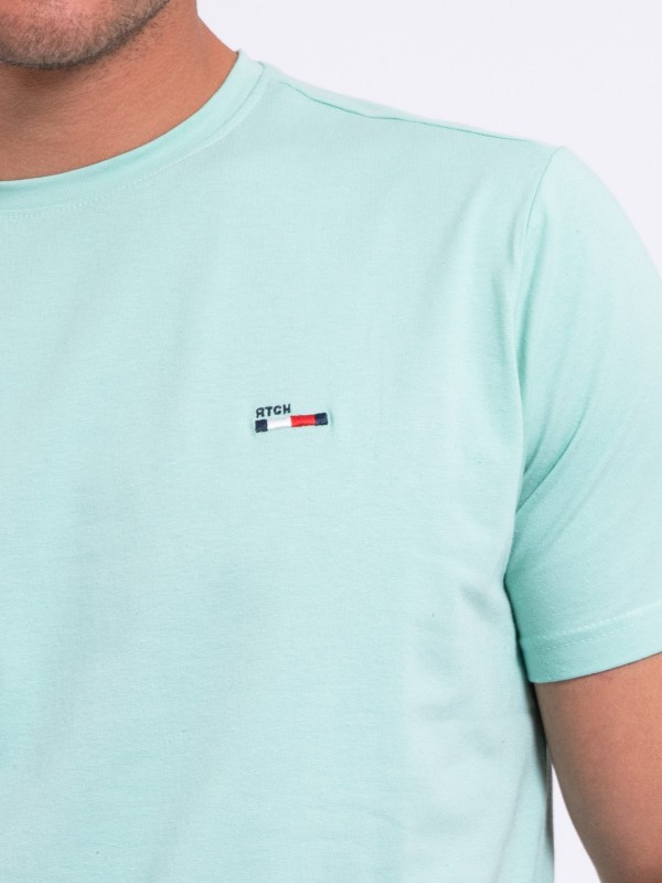 T-shirt col rond pur coton...