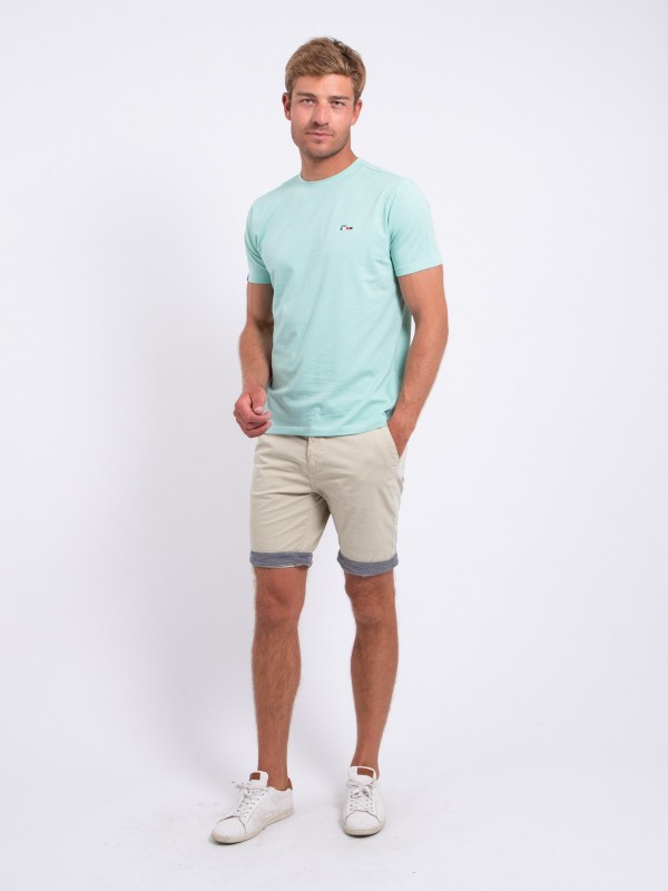 T-shirt col rond pur coton...