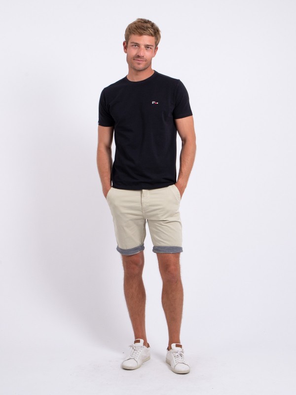 T-shirt col rond pur coton...