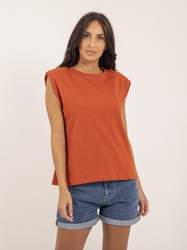 T-shirt col rond  sans...