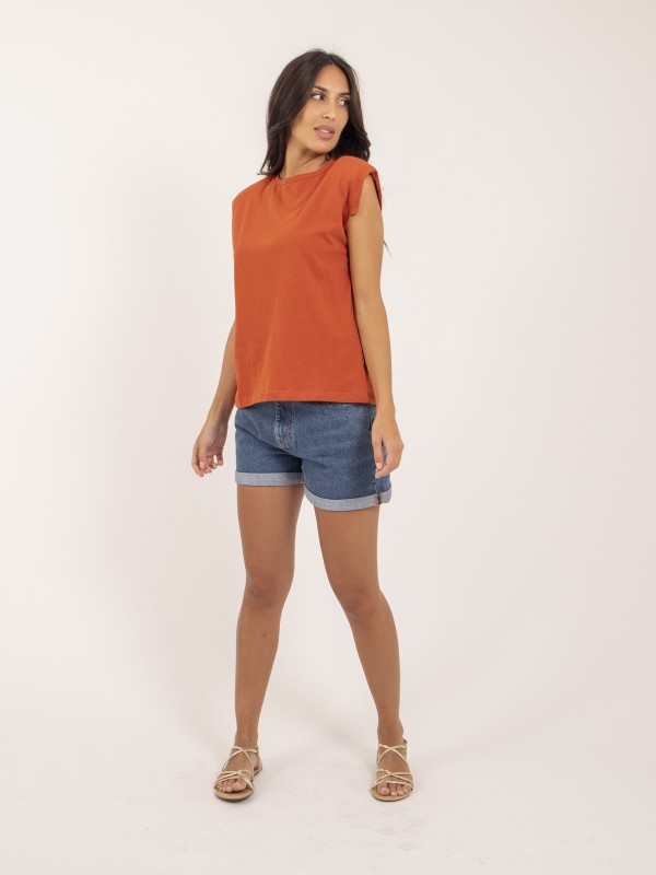 T-shirt col rond  sans...