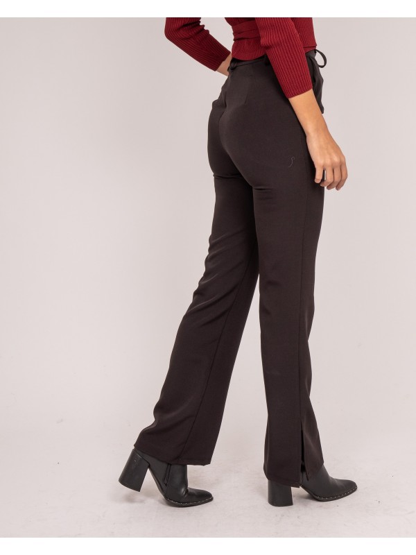 Pantalon évasé EGWEN - Noir