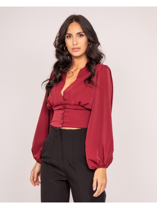 Blouse FOLIVIA - Bordeaux