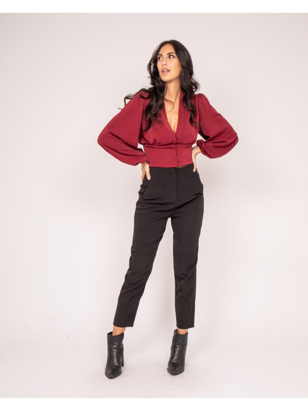 Blouse FOLIVIA - Bordeaux