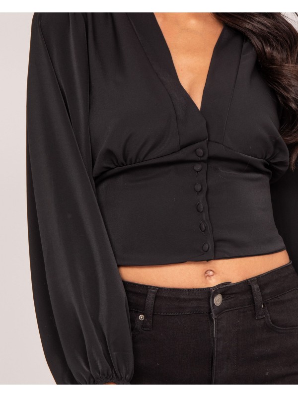 Blouse FOLIVIA - Noir