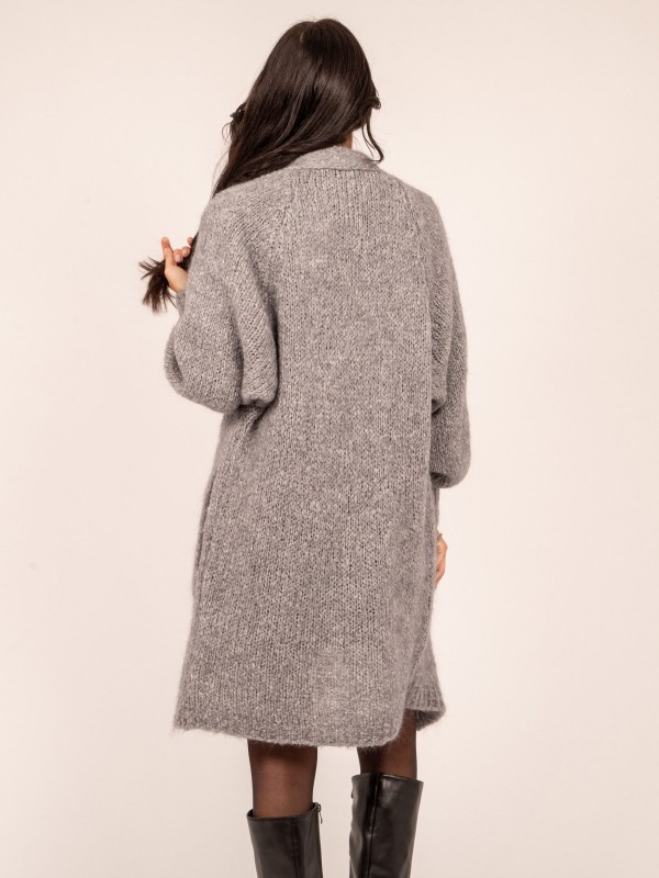 Gilet oversize KADRA - Gris