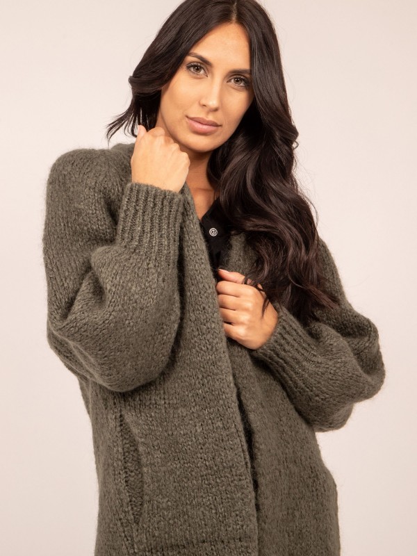 Gilet oversize KADRA - Kaki