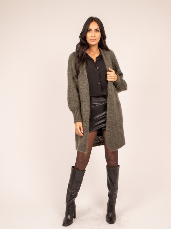 Gilet oversize KADRA - Kaki