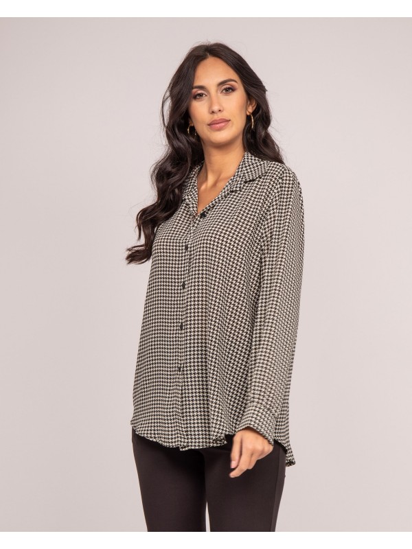 Chemise motifs ORIS - Noir