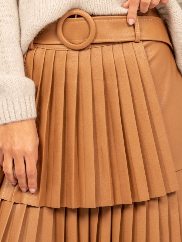 Jupe courte similicuir XABEL