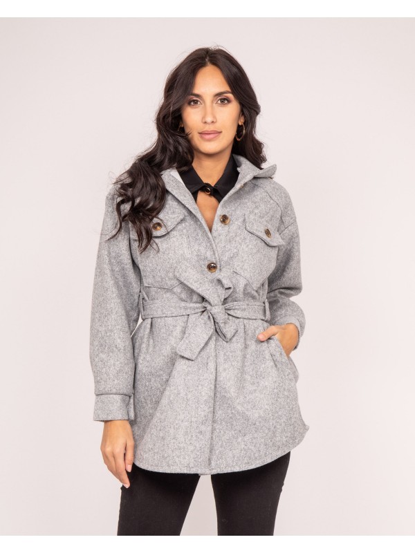 Surchemise UGENIE - Gris chine