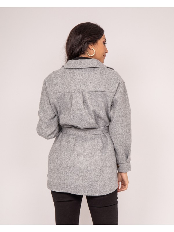 Surchemise UGENIE - Gris chine