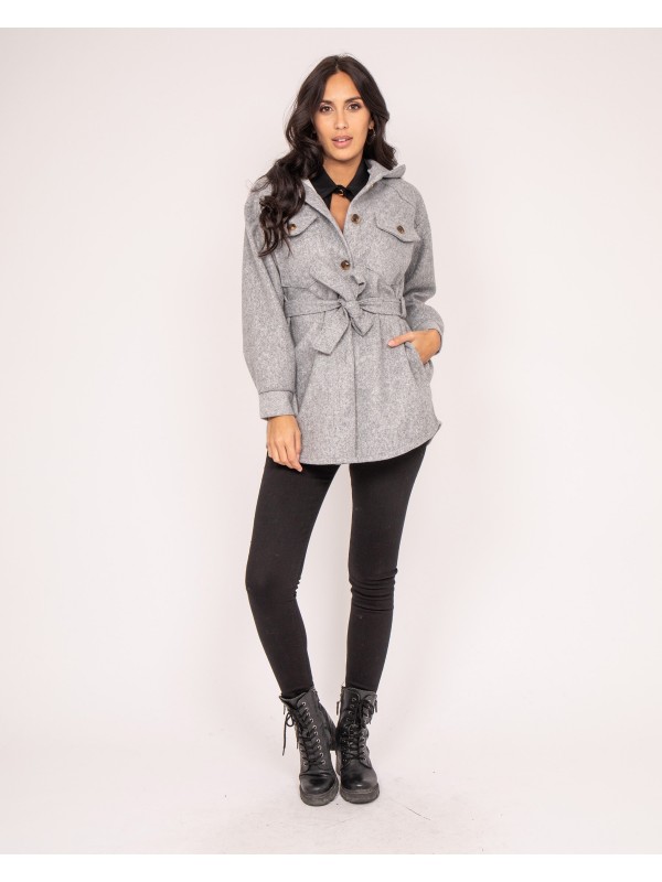 Surchemise UGENIE - Gris chine