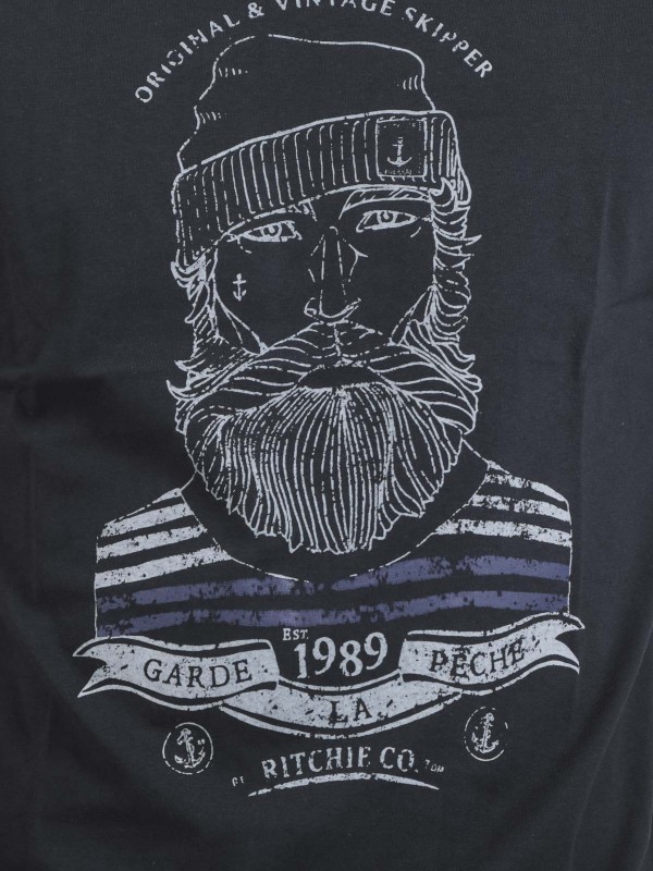 T-shirt col rond pur coton...