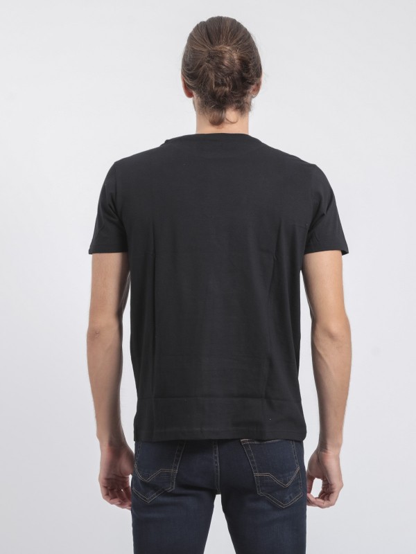 T-shirt col rond pur coton...