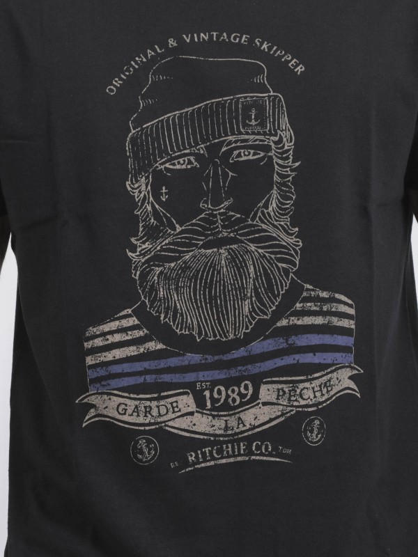 T-shirt col rond pur coton...