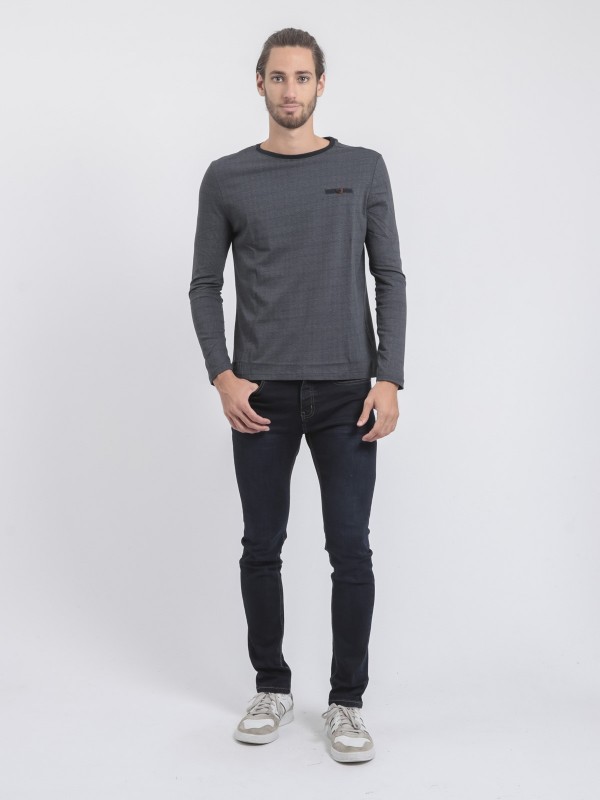 T-shirt manches longues col...