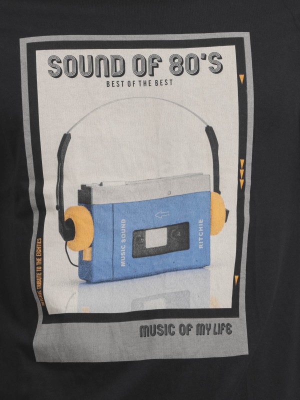 T-shirt col rond pur coton...