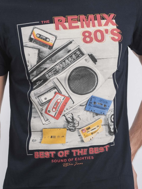 T-shirt col rond pur coton...